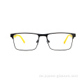 Günstige perfekte Qualität farbenfrohe Tempel Frühlingsscharniermetall Brillen Frames für Männer und Damen